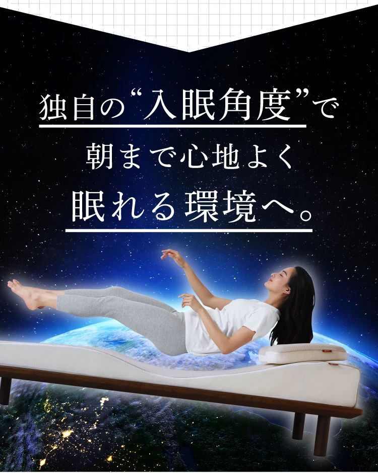 入眠角度 骨盤 NELUD ネルディ NP腰眠マットレスシングル NP腰眠マットレス シングル+専用まくらセット NELUD(ネルディ