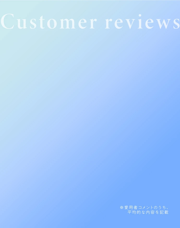 Customer reviews