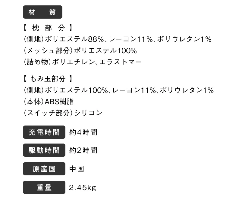 商品スペック