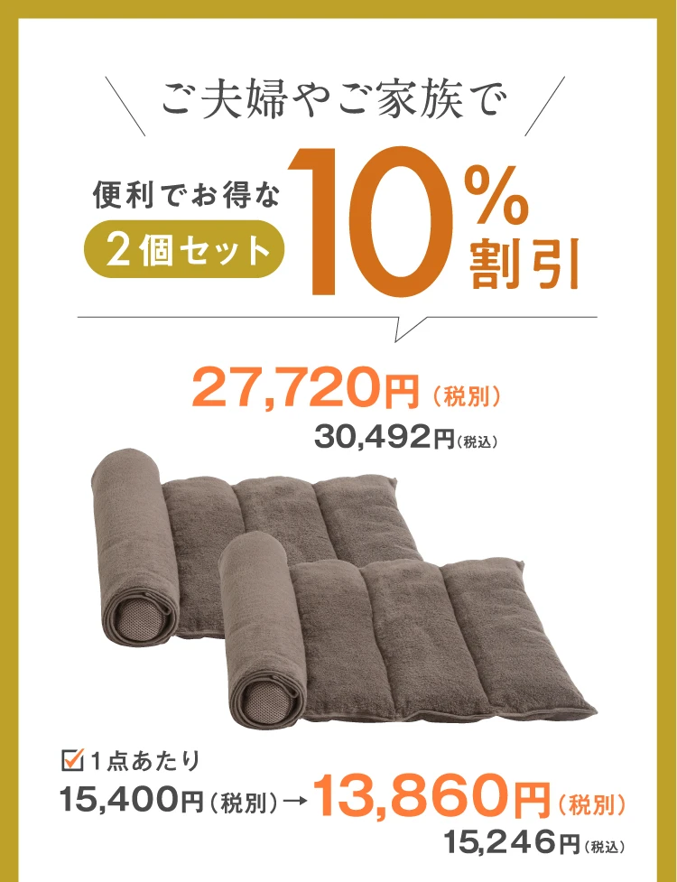 2個セット10％割引