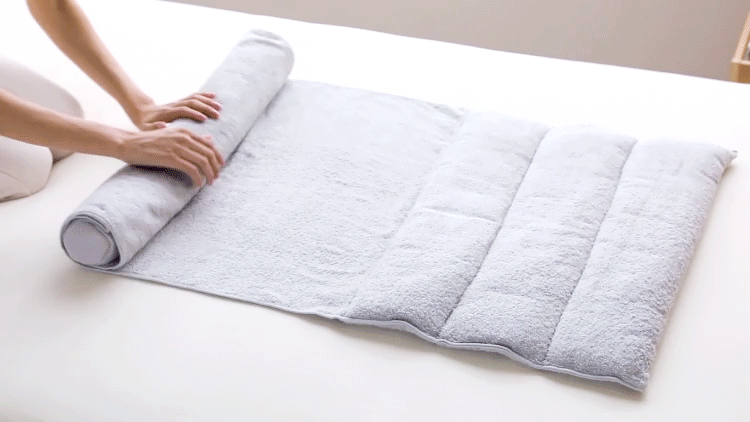 一度のみ使用:新品未使用 今治睡眠用タオル2 グレー グリーン 2個セット 公式】今治睡眠用タオル2|快眠専門サイトNelture(ネルチャー)