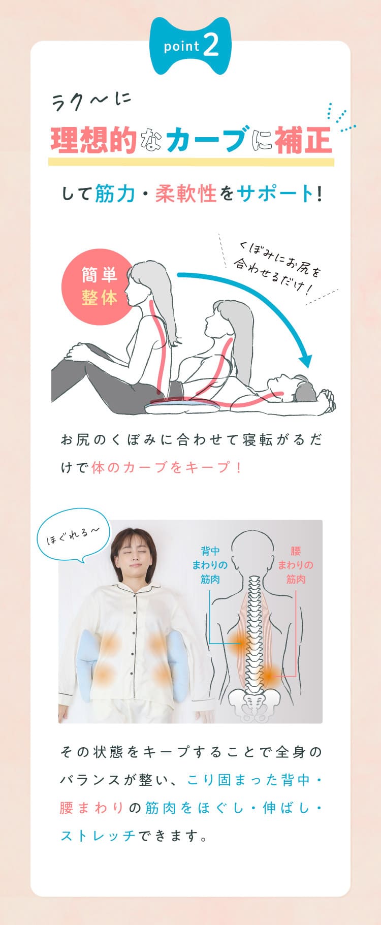 2.思想的をカーブに補正