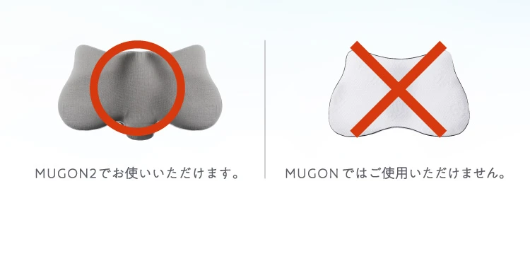 MUGONではお使いいただけません。本商品はMUGON2専用カバーとなっております。