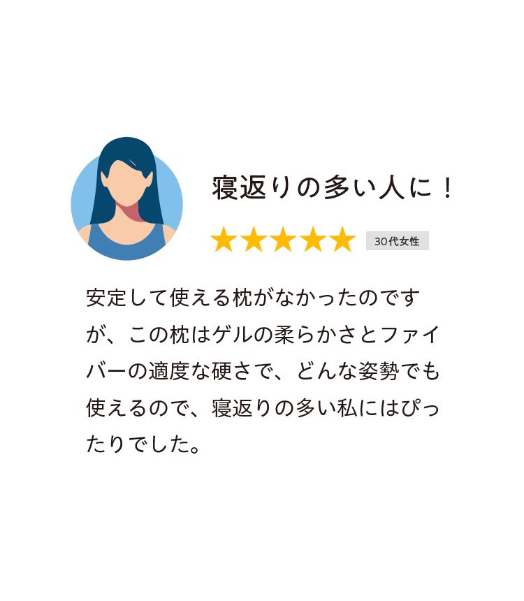 寝返りの多い人に！
