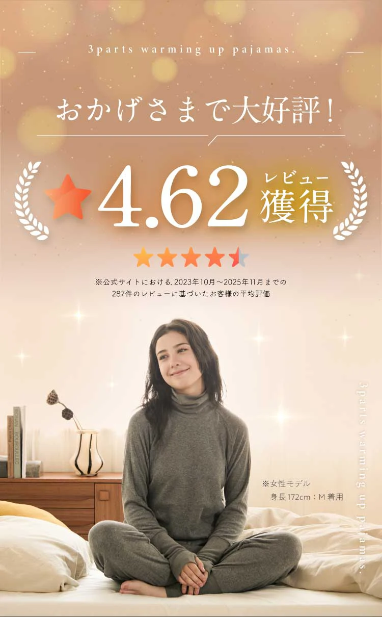 おかげさまで大好評4.62レビュー獲得