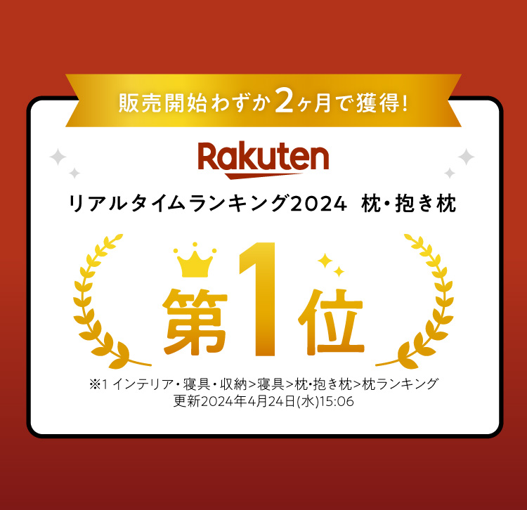 リアルタイムランキング2024 枕・抱き枕 第1位