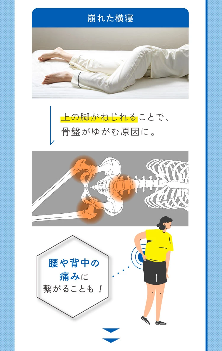 はさんで腰が整う枕 | Nelture