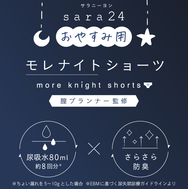 sara24 おやすみ用モレナイトショーツ