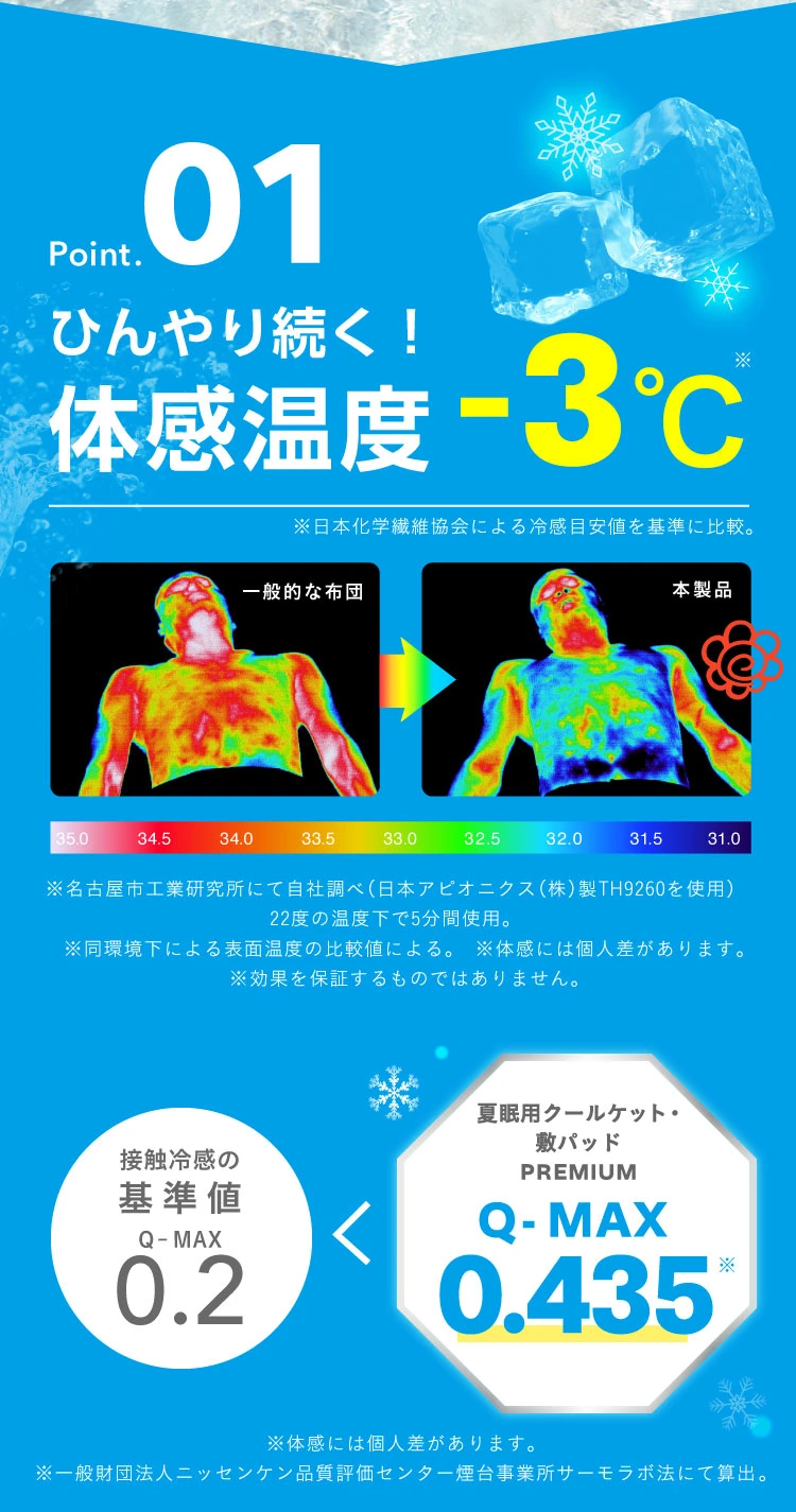 ひんやり続く！体感温度-3℃