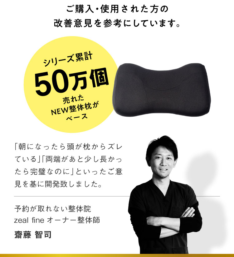 RAKUNA枕シリーズ累計50万個
