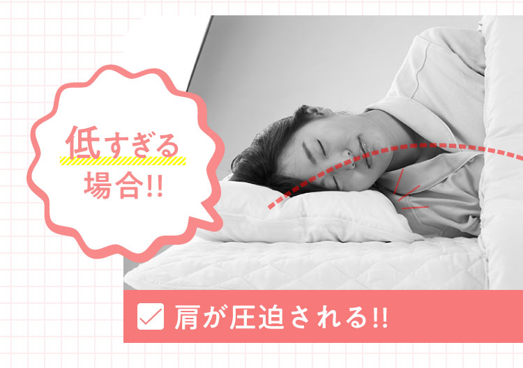 低すぎる場合
