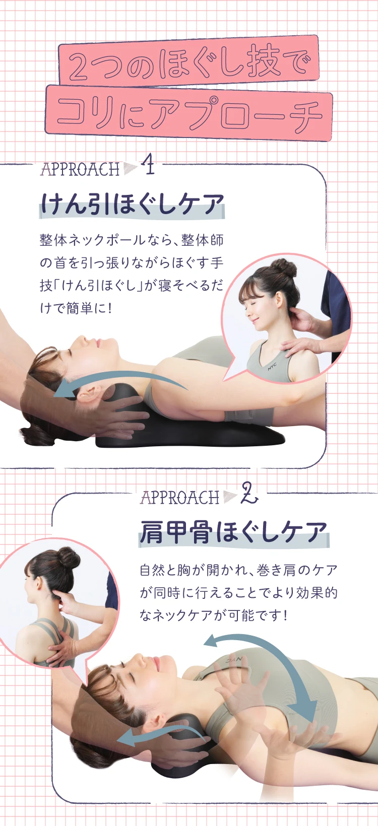 楽天市場】整体ネックポール RAKUNA ラクナ マッサージポール ヨガポール ストレッチ用ポール 健康グッズ 指圧 姿勢改善 肩甲骨 マッサージ  頚椎 整体師監修 整体 コリ ほぐし 巻き肩 整体師 けん引 背筋 : amepla楽天市場店