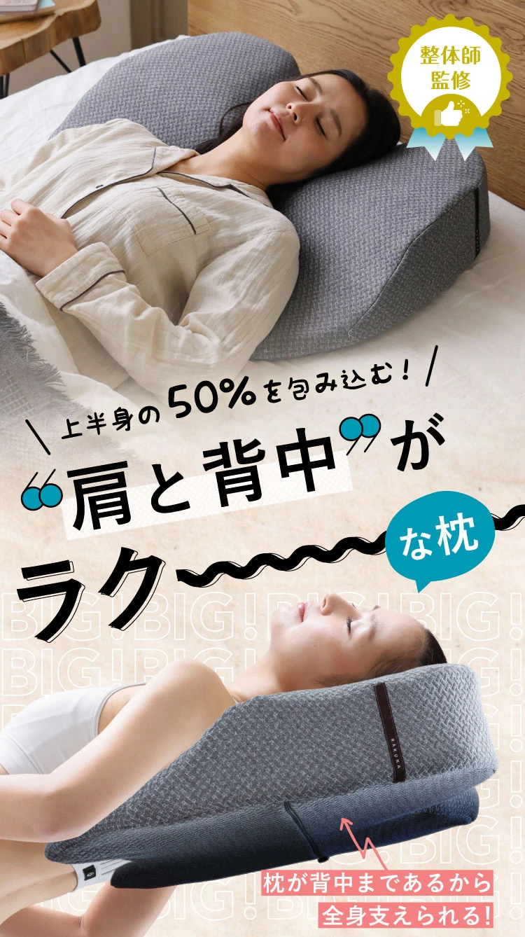 整体枕バックアップ RAKUNA(ラクナ) | Nelture