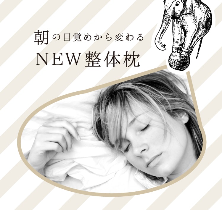 朝の目覚めから変わるNEW整体枕