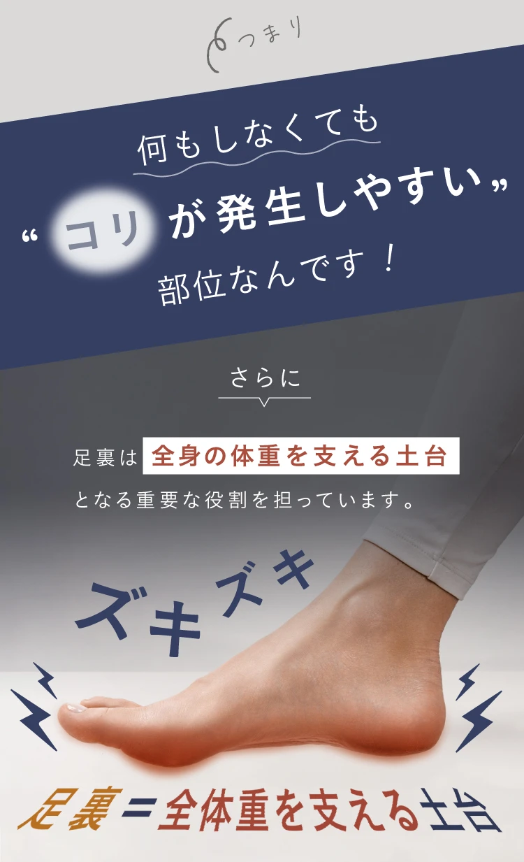 何もしなくてもコリが発生しやすい部位なんです！