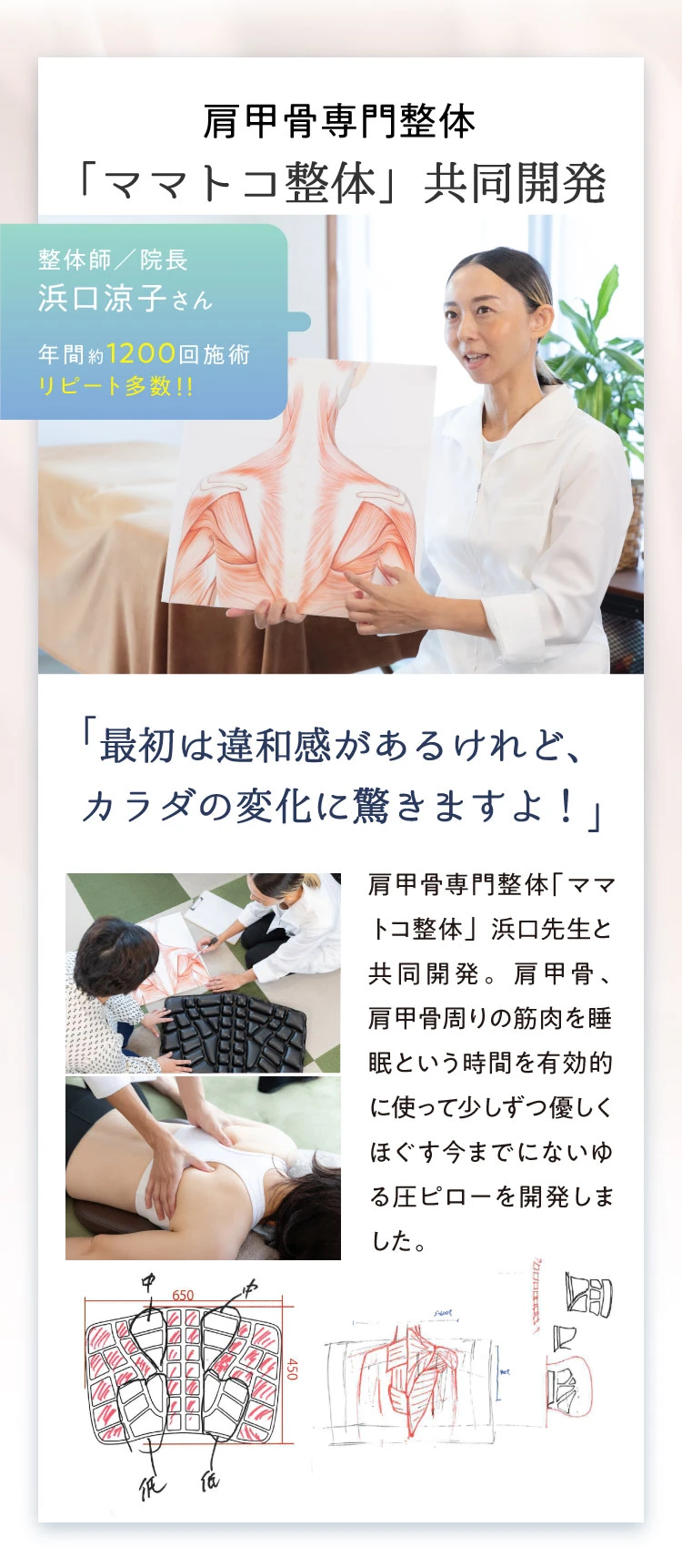 値下げ中　RAKUNA ラクナ 睡眠用 肩甲骨ほぐしピロー 楽天市場】睡眠用肩甲骨ほぐしピロー RAKUNA ( ラクナ ) 肩こり