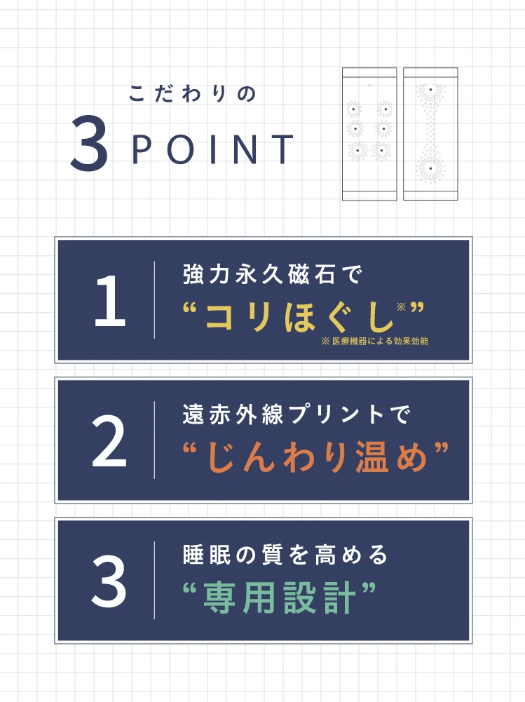 こだわりの3point