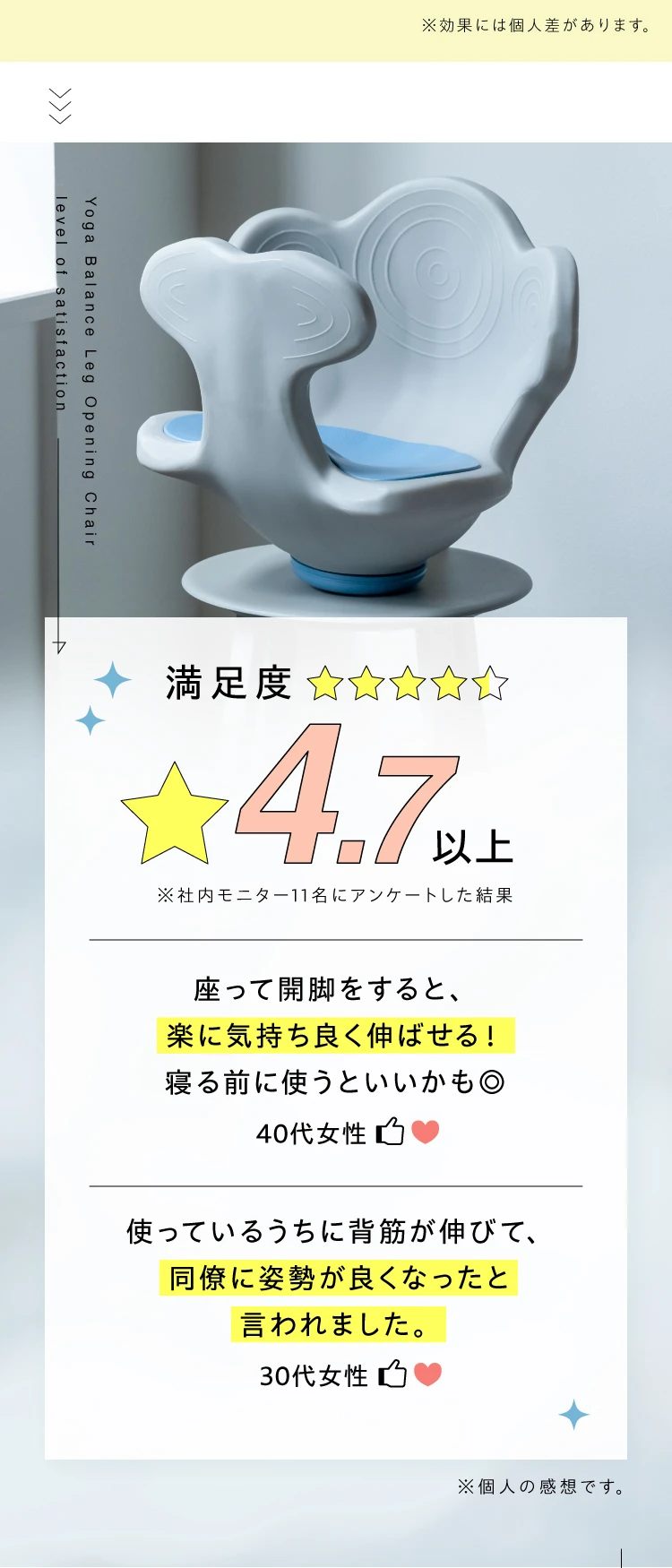 ヨガバランス開脚チェア(カバー付き) Circle balance(サークルバランス