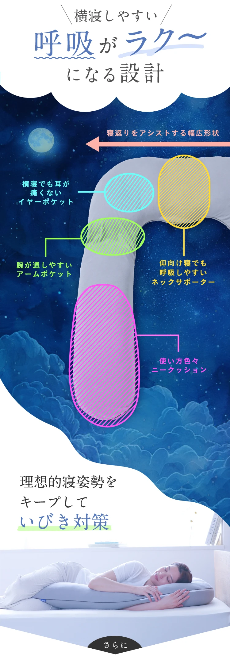 公式】横寝ソファ枕 MUGON SU-ZI(スージー)｜快眠専門サイト